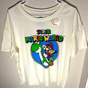 2XL Super Mario Crop Top Shirt